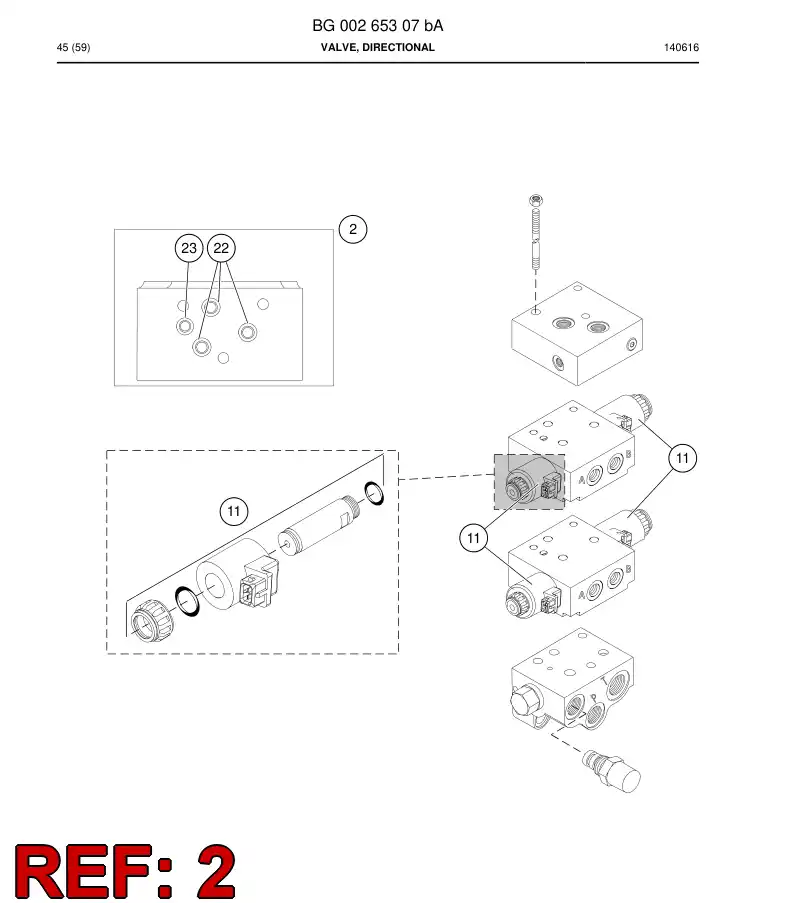 BG00267487a BG 002 674 87a Seal Kit - Sandvik Technical Drawing
