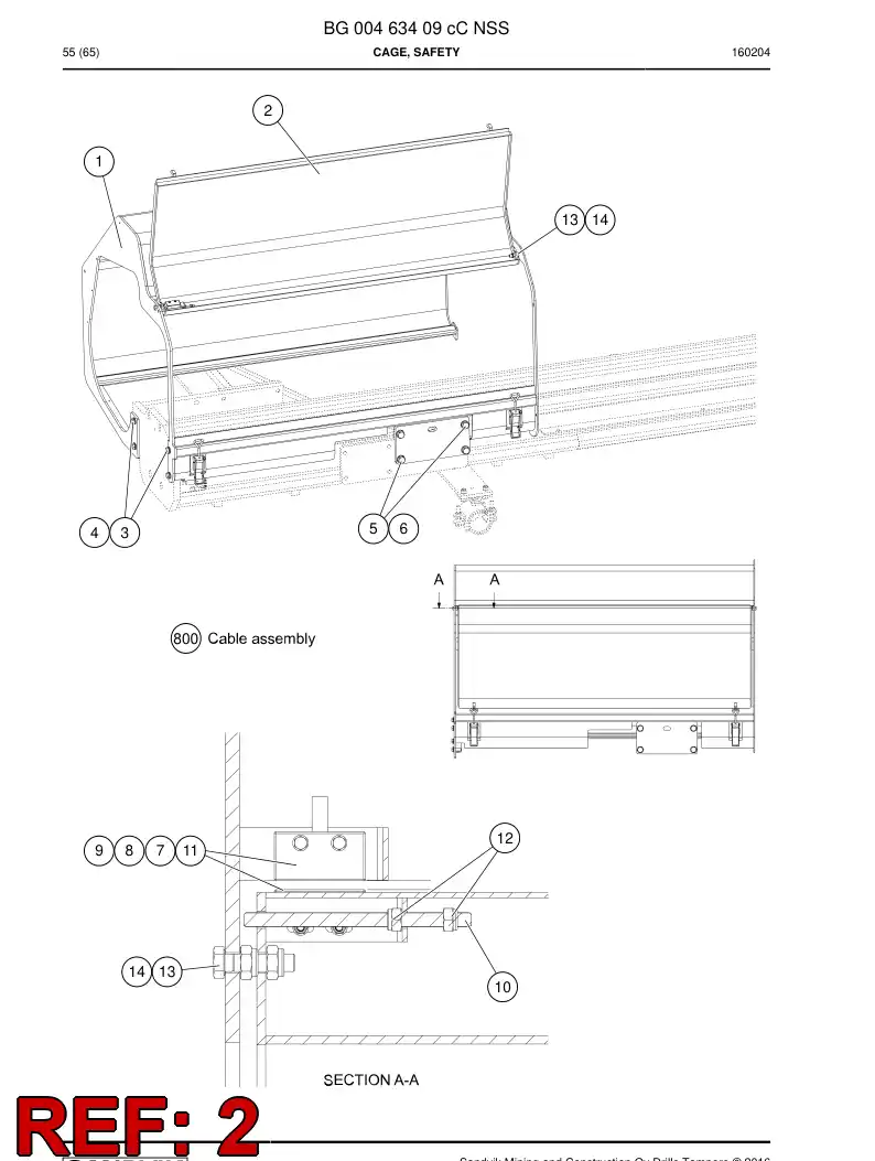 BG00271040d BG 002 710 40d Hatch - Sandvik Technical Drawing