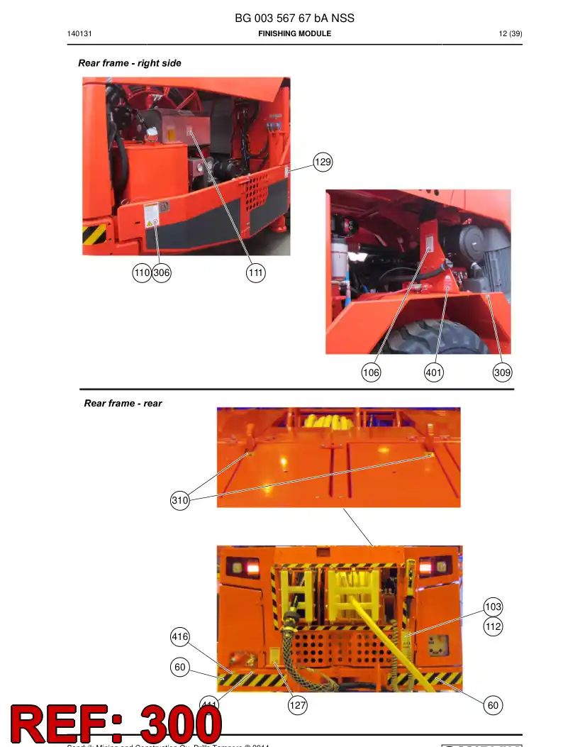 BG00271249b BG 002 712 49b Sign set - Sandvik Technical Drawing