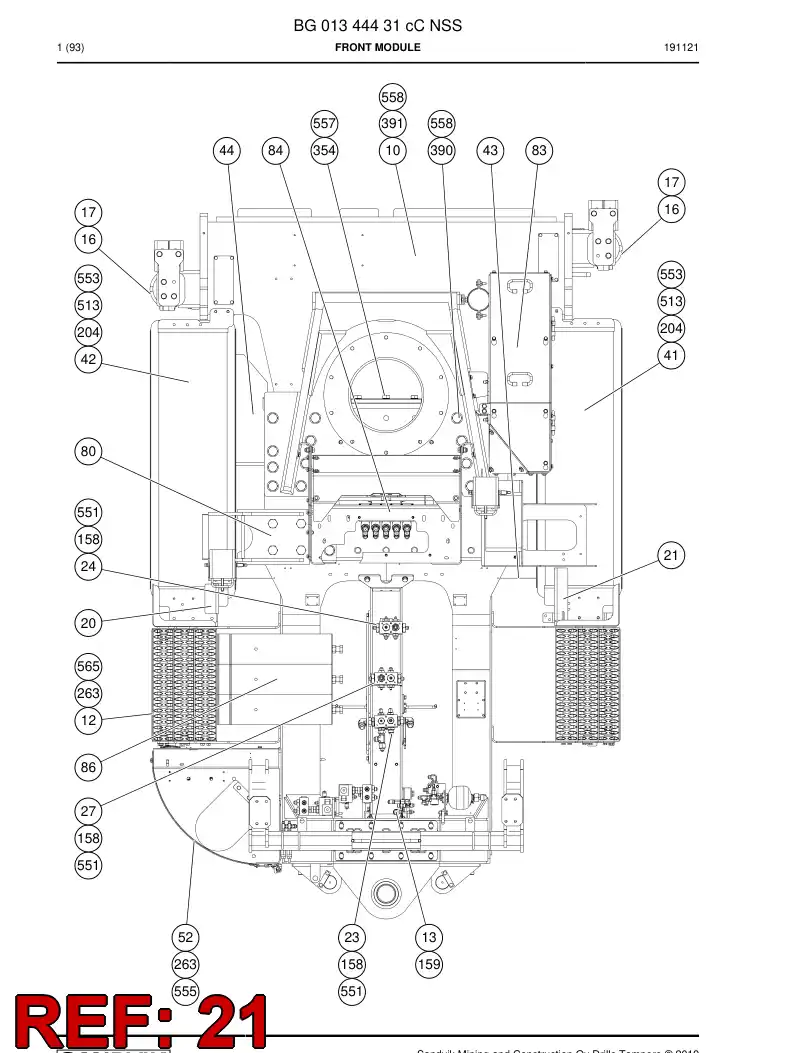 BG00271662b BG 002 716 62b Bracket - Sandvik Technical Drawing