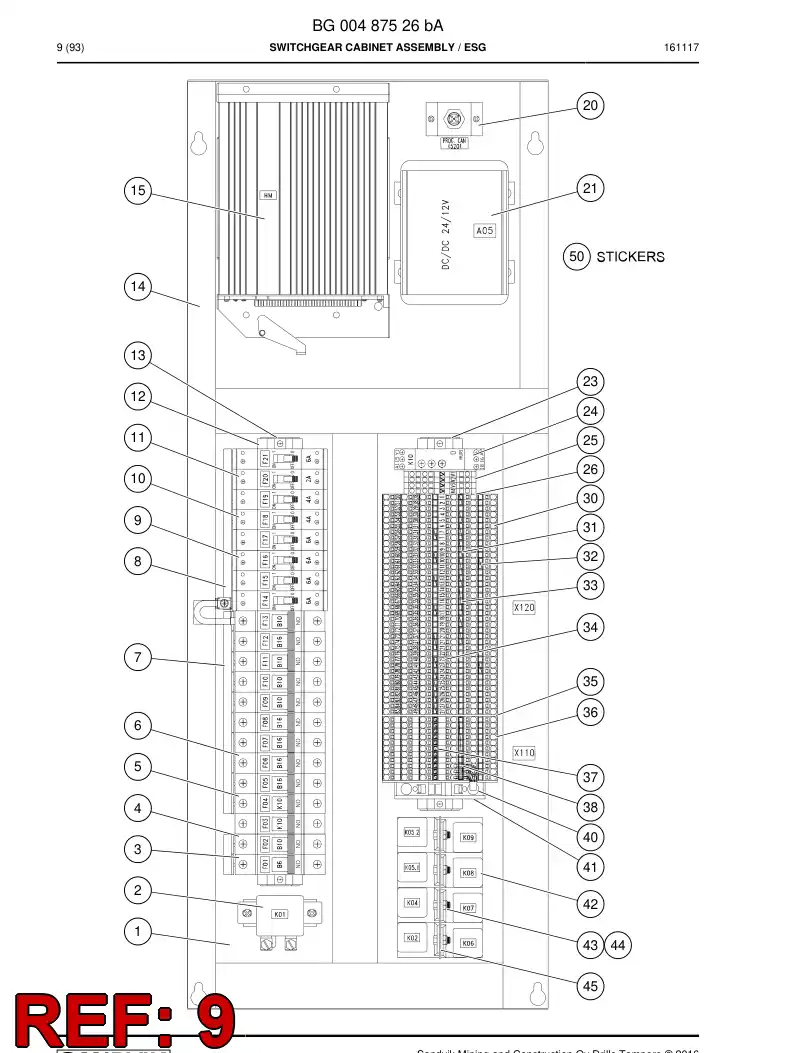 BG00272057a BG 002 720 57a Circuit Breaker, MCB - Sandvik Technical Drawing