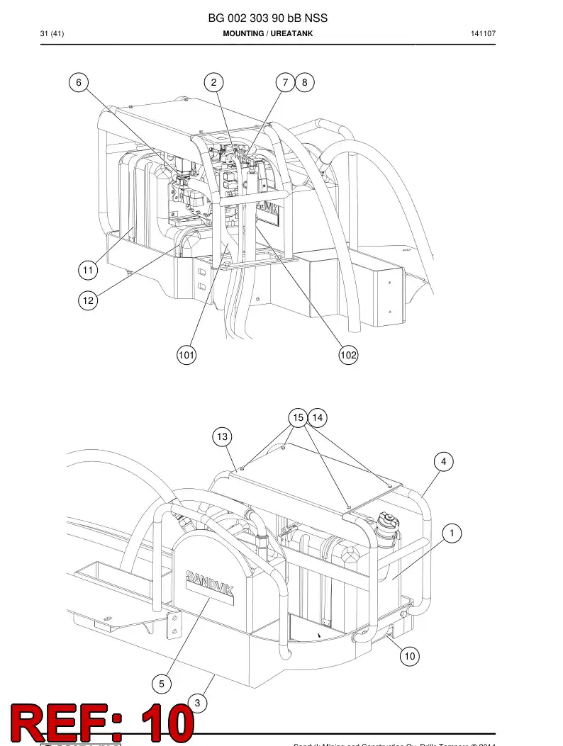BG00273018a BG 002 730 18a Sheet, Rubber - Sandvik Technical Drawing