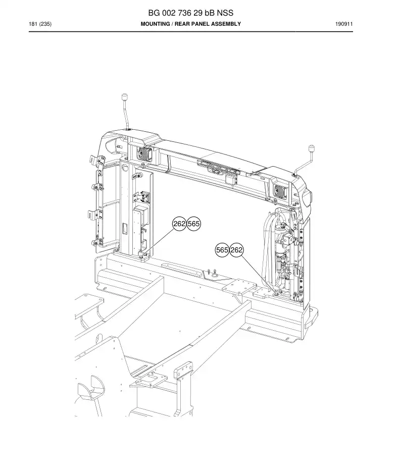 BG00273629b BG 002 736 29b Mounting - Sandvik Technical Drawing