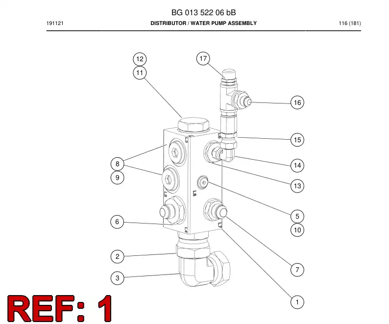 BG00273865a BG 002 738 65a Distributor - Sandvik Technical Drawing