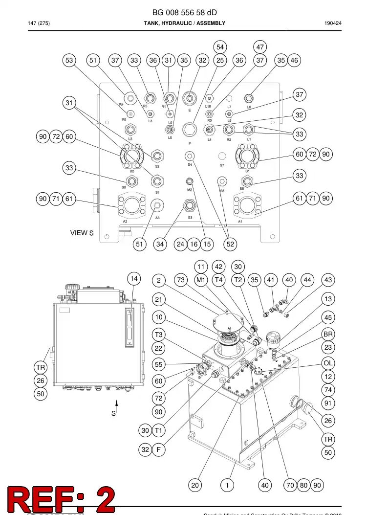 BG00274093a BG 002 740 93a Cover - Sandvik Technical Drawing