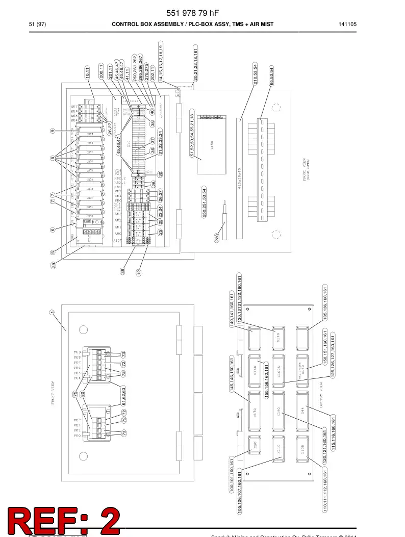 BG00274164a BG 002 741 64a Programmed Electronic Assembly - Sandvik Technical Drawing