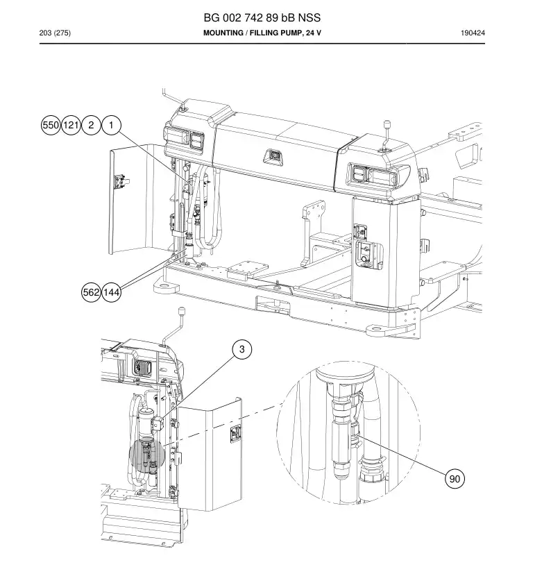 BG00274289b BG 002 742 89b Mounting - Sandvik Technical Drawing