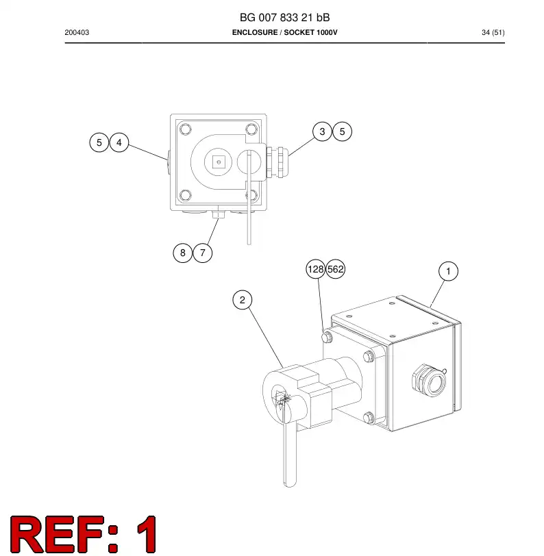 BG00275166e BG 002 751 66e Enclosure - Sandvik Technical Drawing