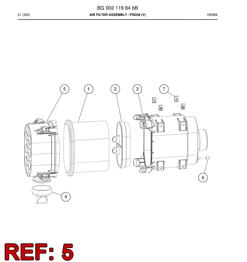 BG00276161a BG 002 761 61a Cover - Sandvik Technical Drawing