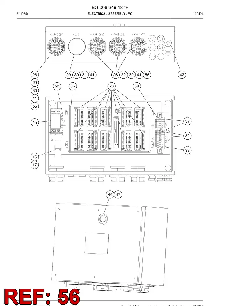BG00276522a BG 002 765 22a Contact, Female - Sandvik Technical Drawing