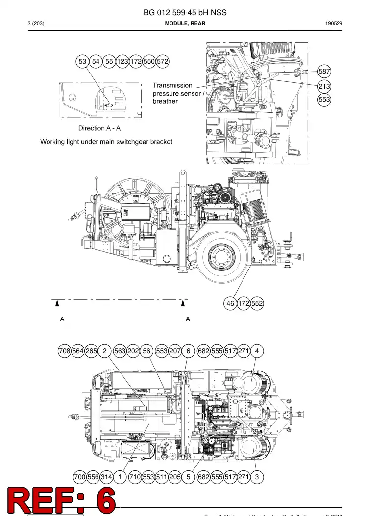 BG00277042b BG 002 770 42b Motor, Three Phase - Sandvik Technical Drawing