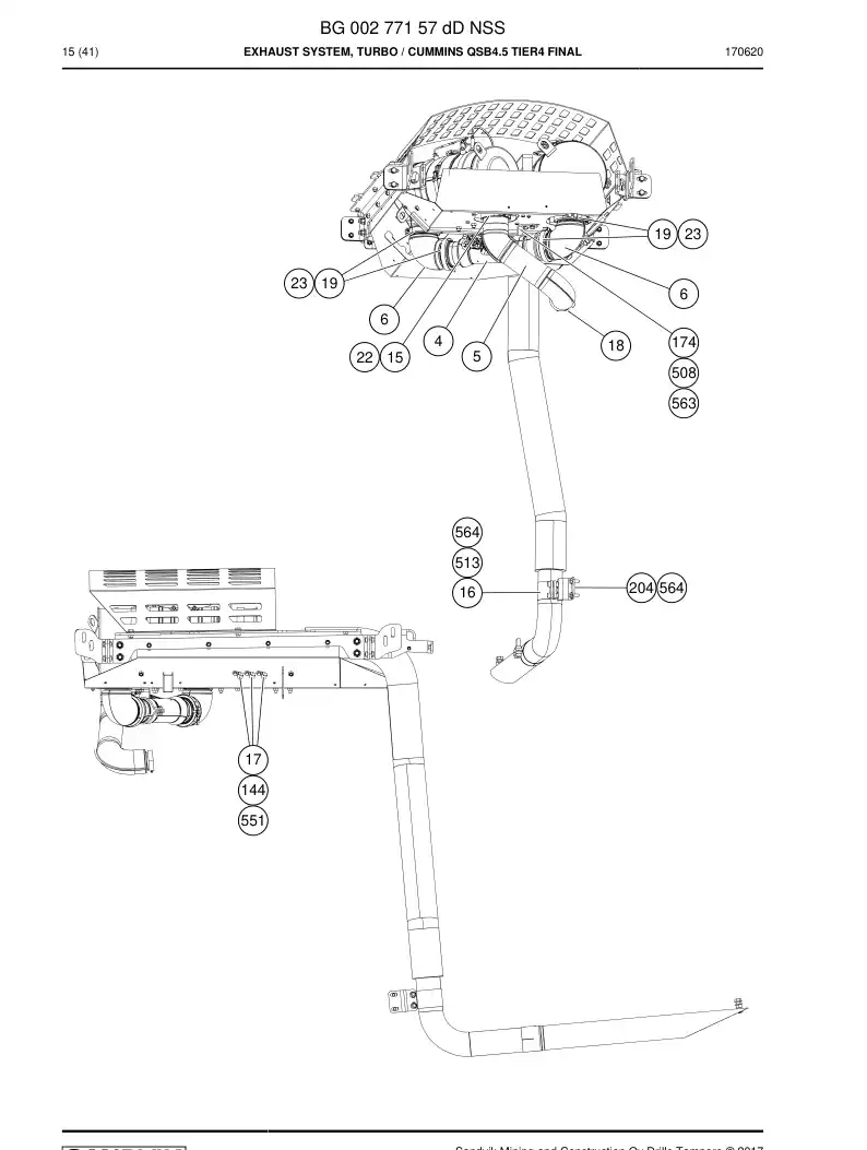 BG00277286a BG 002 772 86a elbow - Sandvik Technical Drawing
