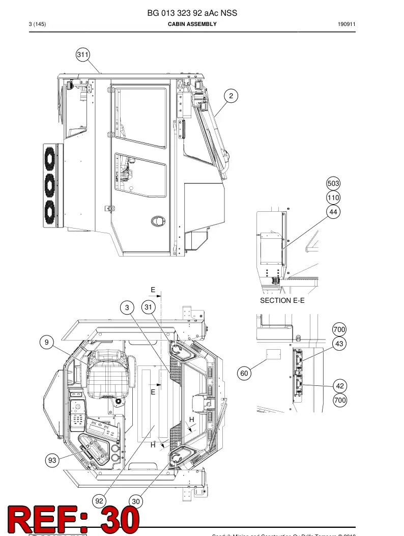 BG00278578a BG 002 785 78a Case - Sandvik Technical Drawing