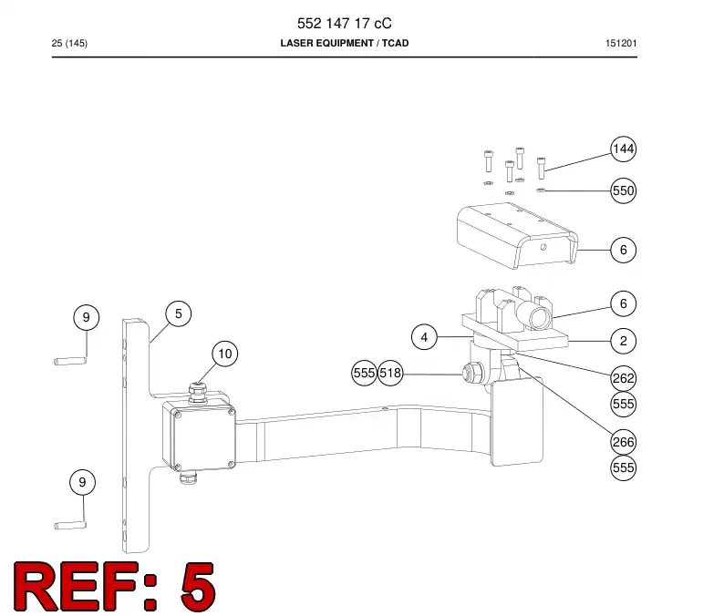 BG00278633a BG 002 786 33a Bracket - Sandvik Technical Drawing