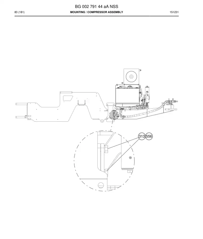 BG00279144a BG 002 791 44a Mounting - Sandvik Technical Drawing