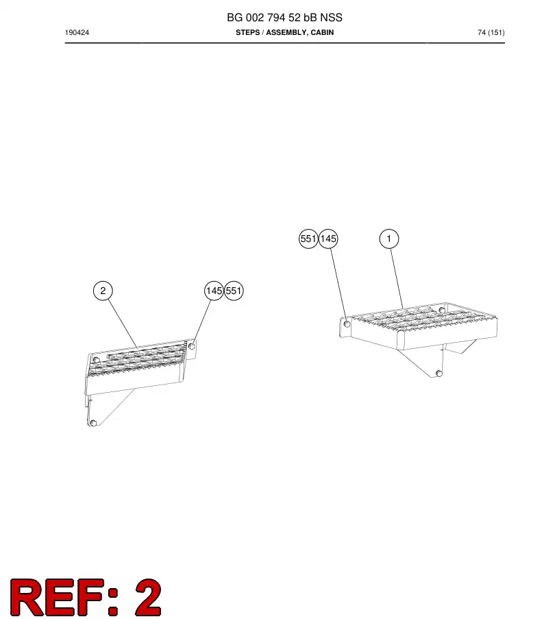 BG00282530a BG 002 825 30a Step - Sandvik Technical Drawing