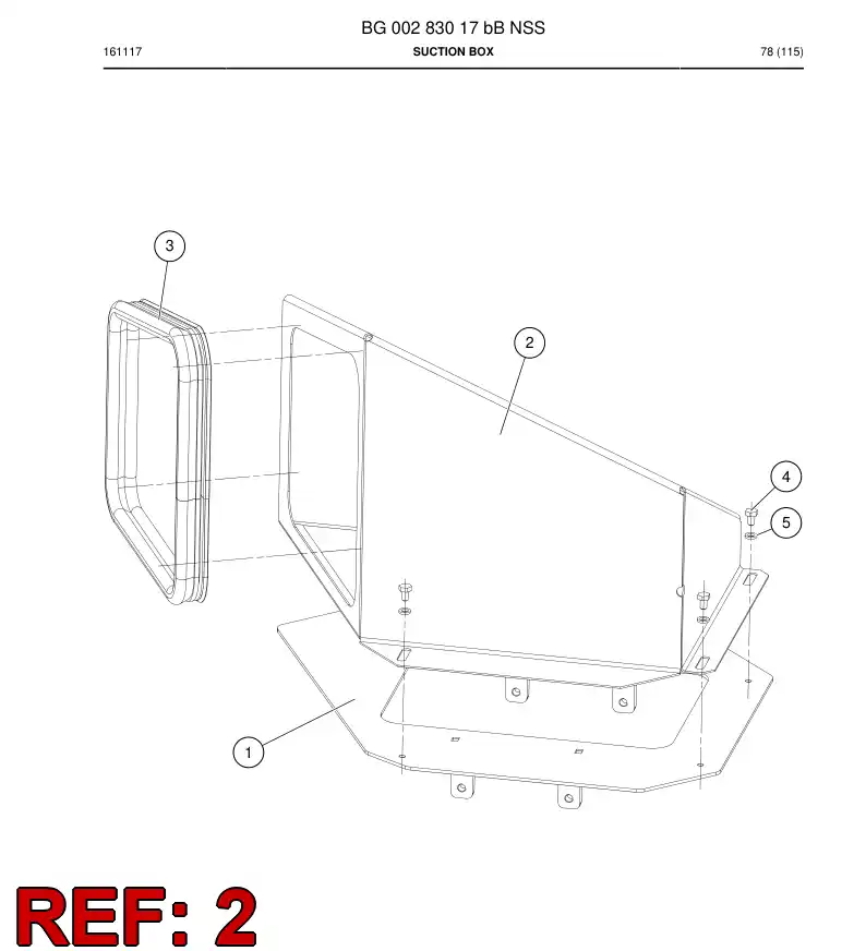 BG00283020b BG 002 830 20b Plate - Sandvik Technical Drawing