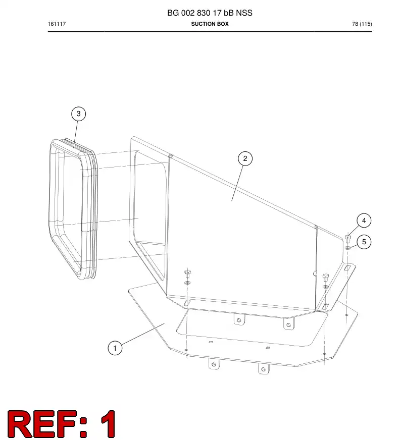 BG00284819a BG 002 848 19a Support, Welding - Sandvik Technical Drawing