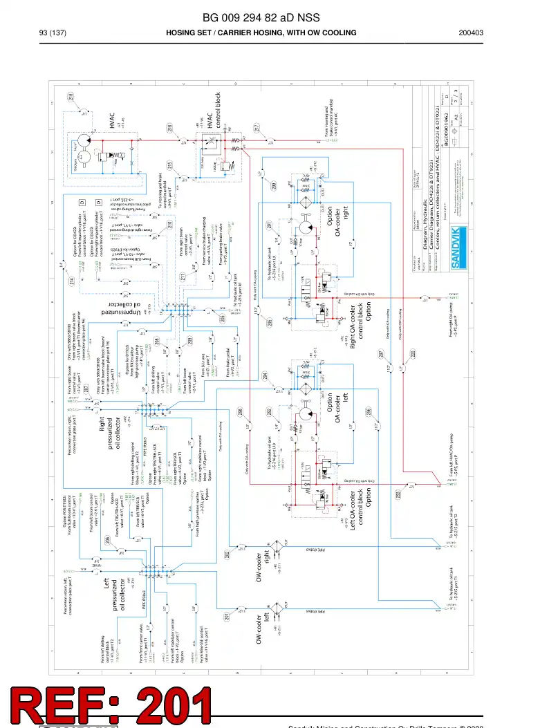 BG00286754a BG 002 867 54a Hose Assembly, Hydraulic - Sandvik Technical Drawing