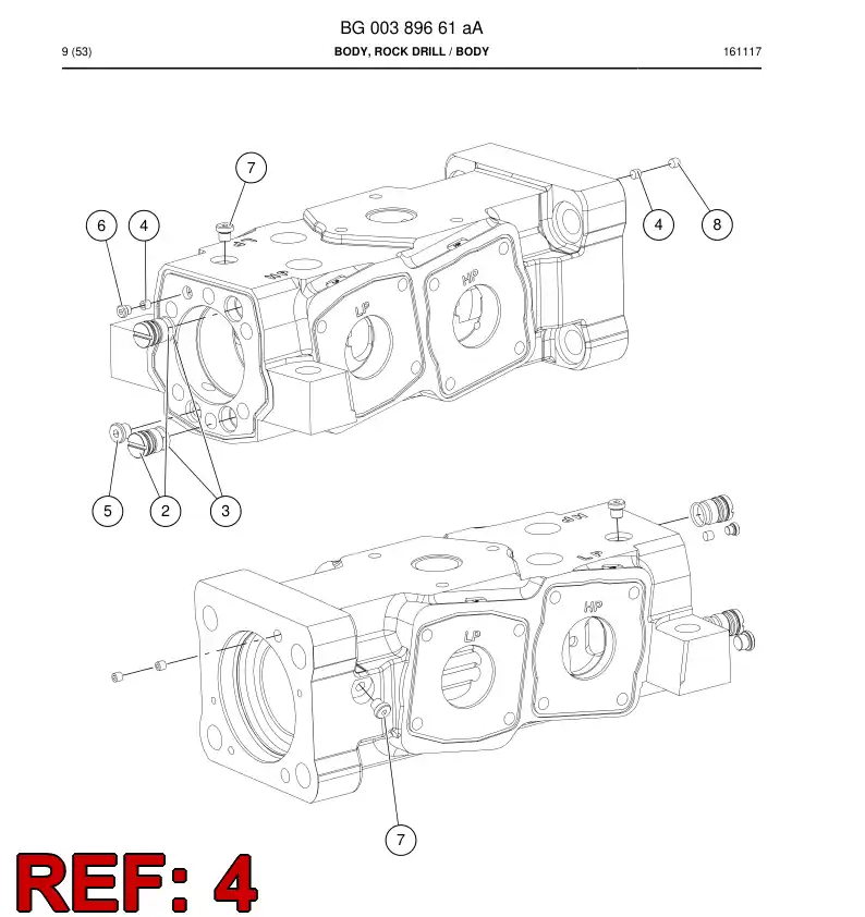 BG00287315a BG 002 873 15a BUJO - Sandvik Technical Drawing