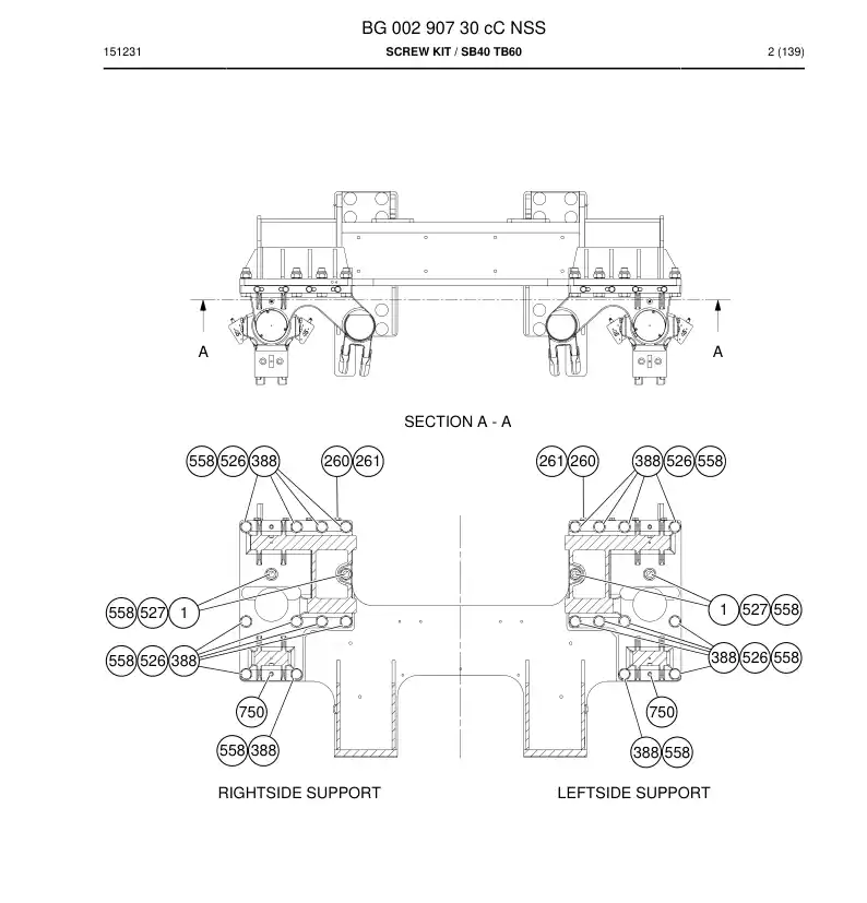 BG00290730c BG 002 907 30c Screw Kit - Sandvik Technical Drawing