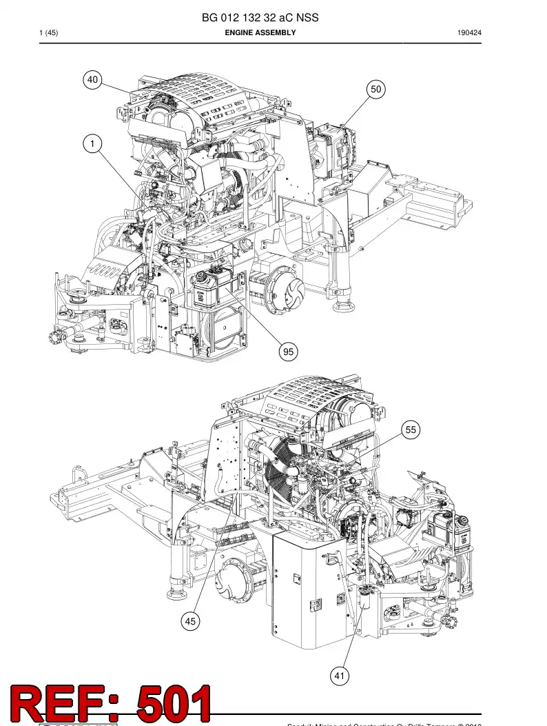 BG00291438g BG 002 914 38g Harness, Wiring - Sandvik Technical Drawing