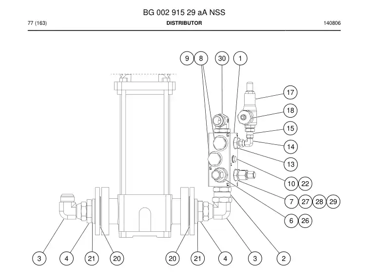 BG00291529a BG 002 915 29a Distributor - Sandvik Technical Drawing