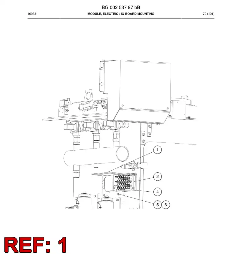 BG00291571a BG 002 915 71a Bracket - Sandvik Technical Drawing