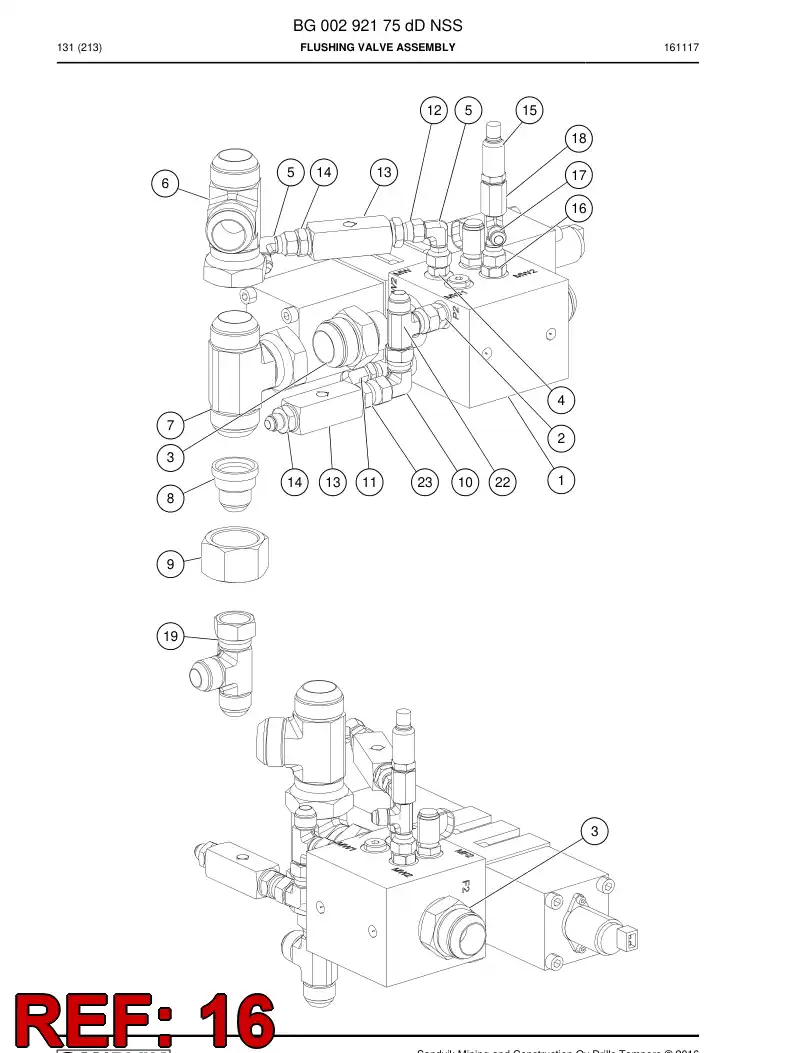 BG00292220a BG 002 922 20a Orifice - Sandvik Technical Drawing