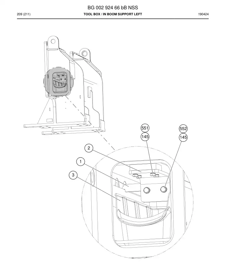 BG00292466b BG 002 924 66b Tool Box - Sandvik Technical Drawing