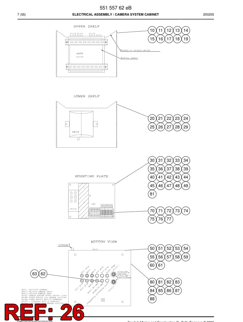 BG00292764a BG 002 927 64a Server, Video - Sandvik Technical Drawing