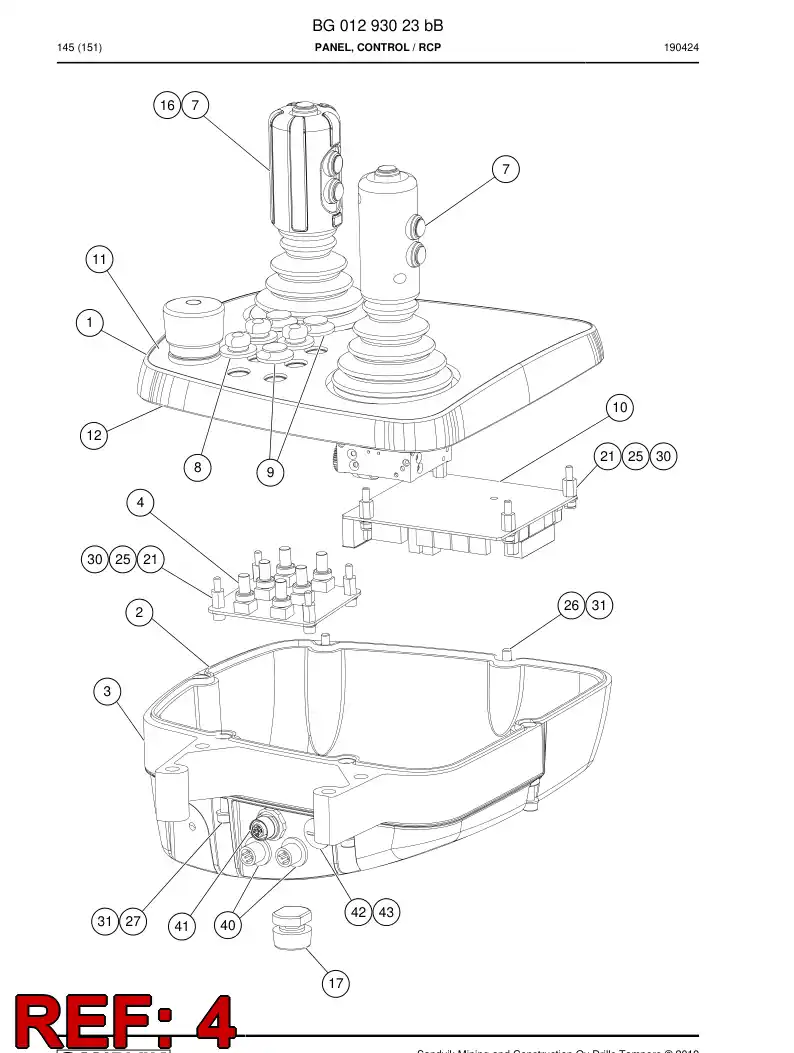 BG00293750b BG 002 937 50b Circuit Board - Sandvik Technical Drawing