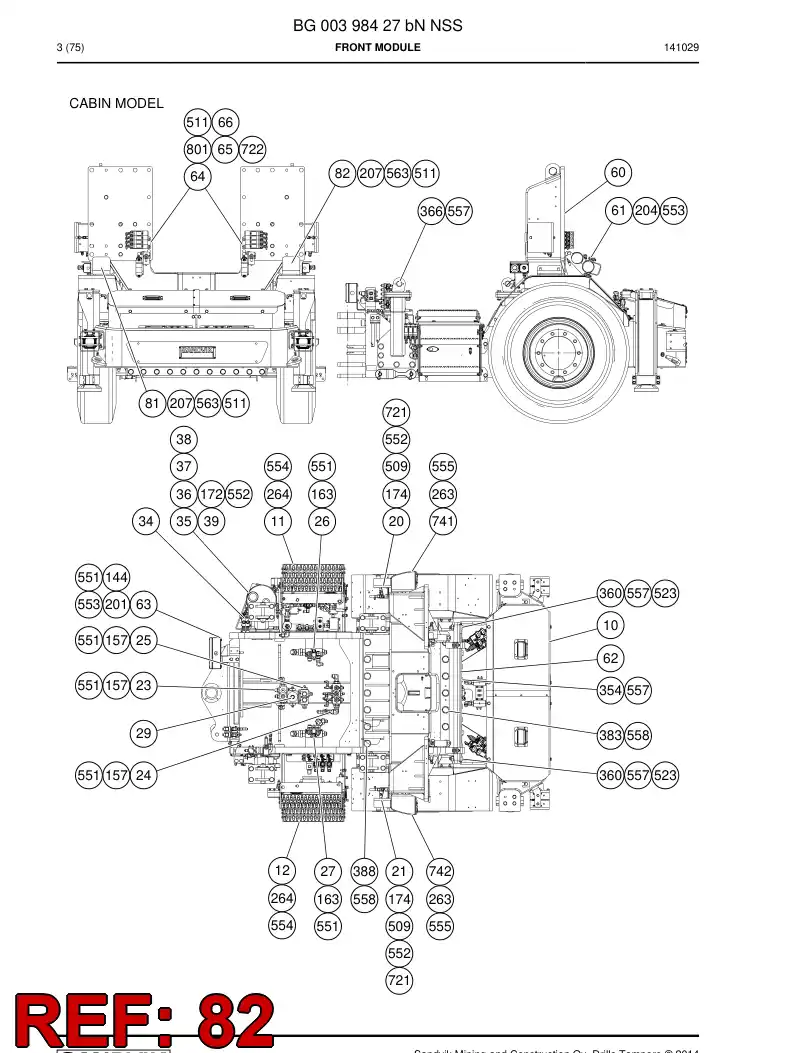 BG00294060b BG 002 940 60b Plate - Sandvik Technical Drawing