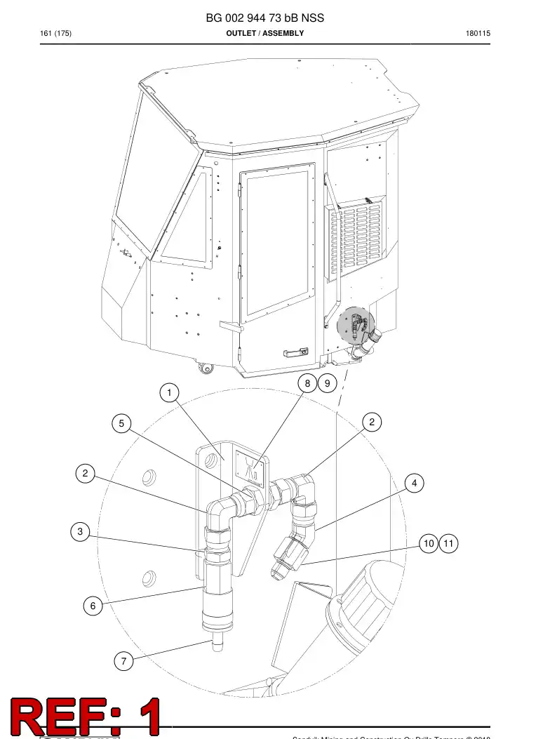 BG00294619a BG 002 946 19a Plate - Sandvik Technical Drawing