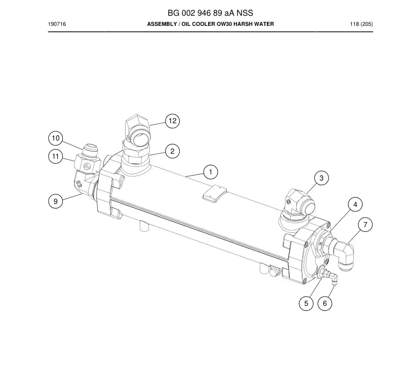 BG00294689a BG 002 946 89a Assembly - Sandvik Technical Drawing