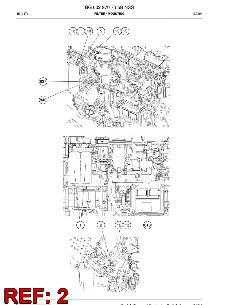BG00294729a BG 002 947 29a Bracket - Sandvik Technical Drawing