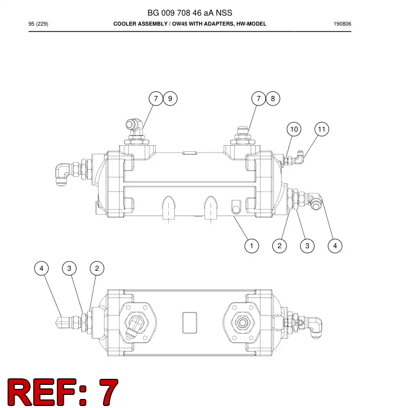 BG00294738a BG 002 947 38a Reducer - Sandvik Technical Drawing
