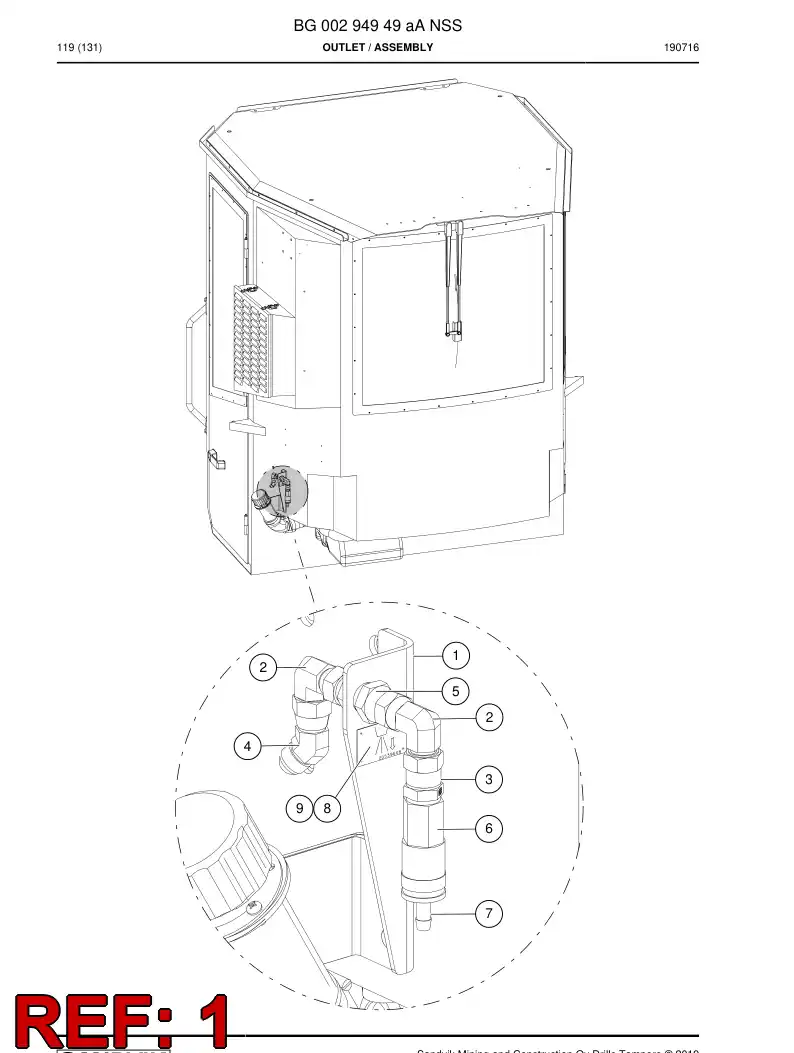 BG00294916a BG 002 949 16a Plate - Sandvik Technical Drawing