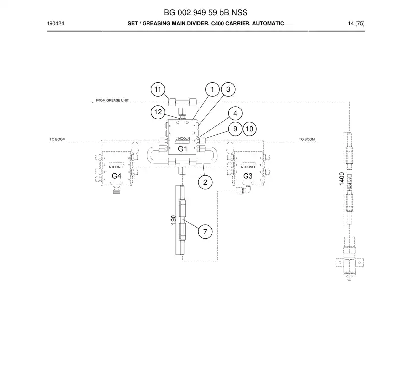 BG00294959b BG 002 949 59b Set - Sandvik Technical Drawing