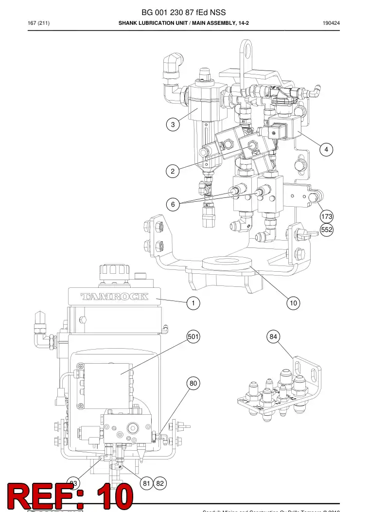 BG00295015a BG 002 950 15a Ring, Backup - Sandvik Technical Drawing