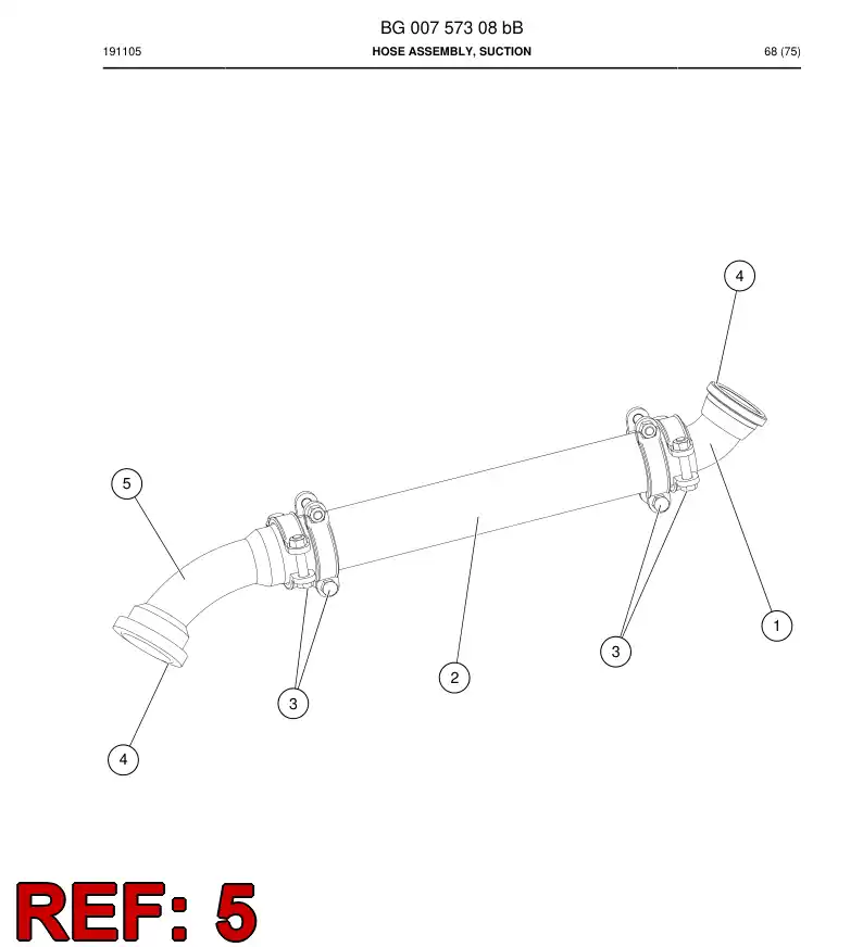 BG00297060a BG 002 970 60a Fitting, Flange - Sandvik Technical Drawing