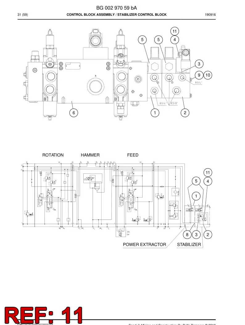 BG00298087c BG 002 980 87c SOLENOIDE - Sandvik Technical Drawing