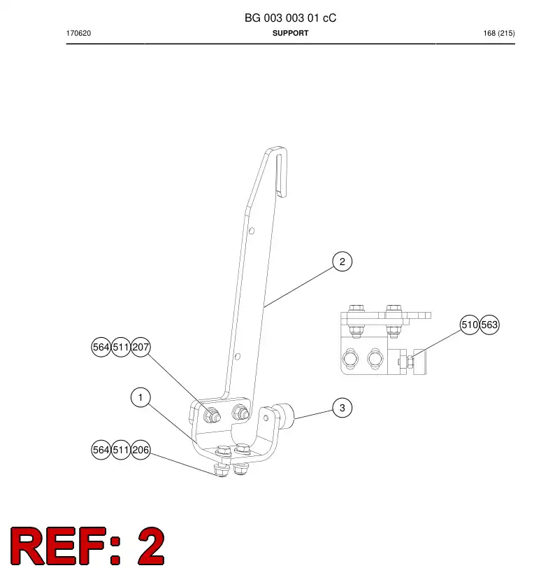 BG00300028b BG 003 000 28b Plate - Sandvik Technical Drawing