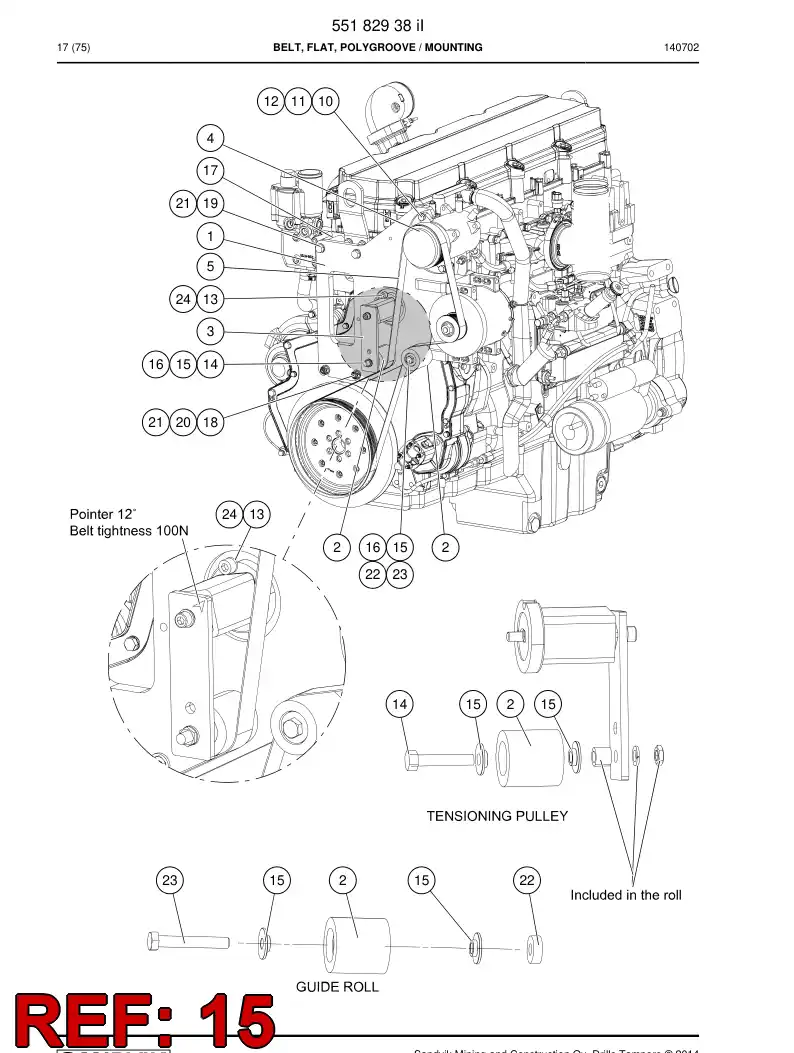 BG00310075a BG 003 100 75a Cover - Sandvik Technical Drawing