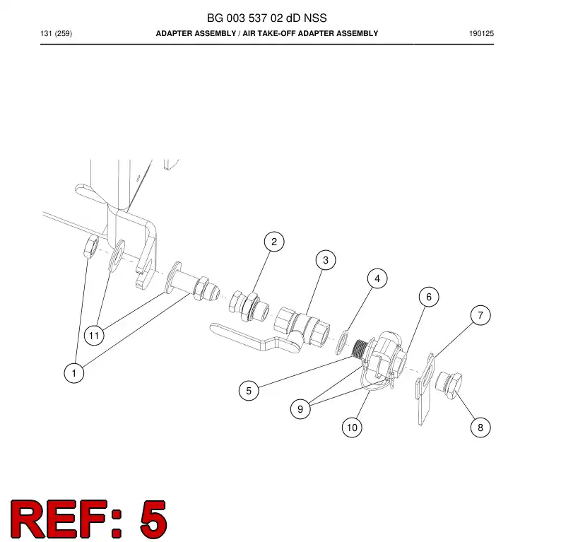 BG00311211a BG 003 112 11a Coupling, Claw - Sandvik Technical Drawing