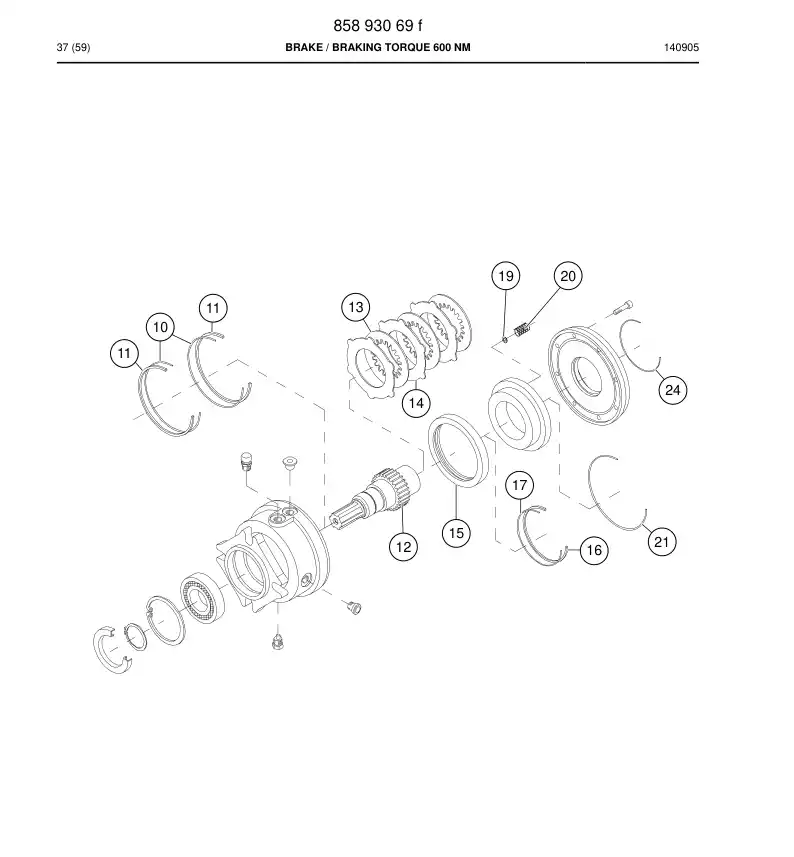 BG00312288a BG 003 122 88a Spring - Sandvik Technical Drawing