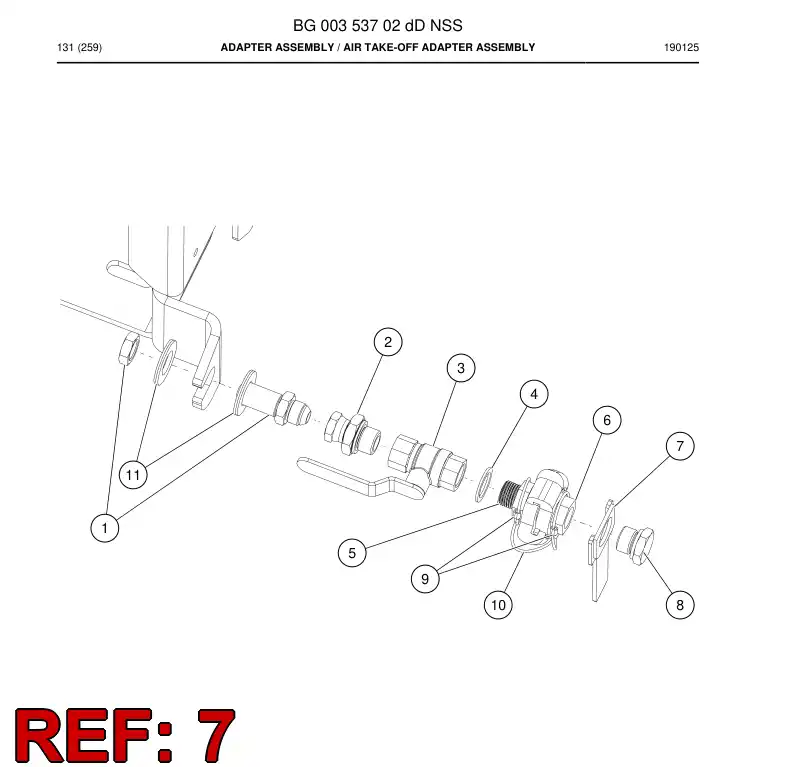 BG00313529a BG 003 135 29a Handle - Sandvik Technical Drawing