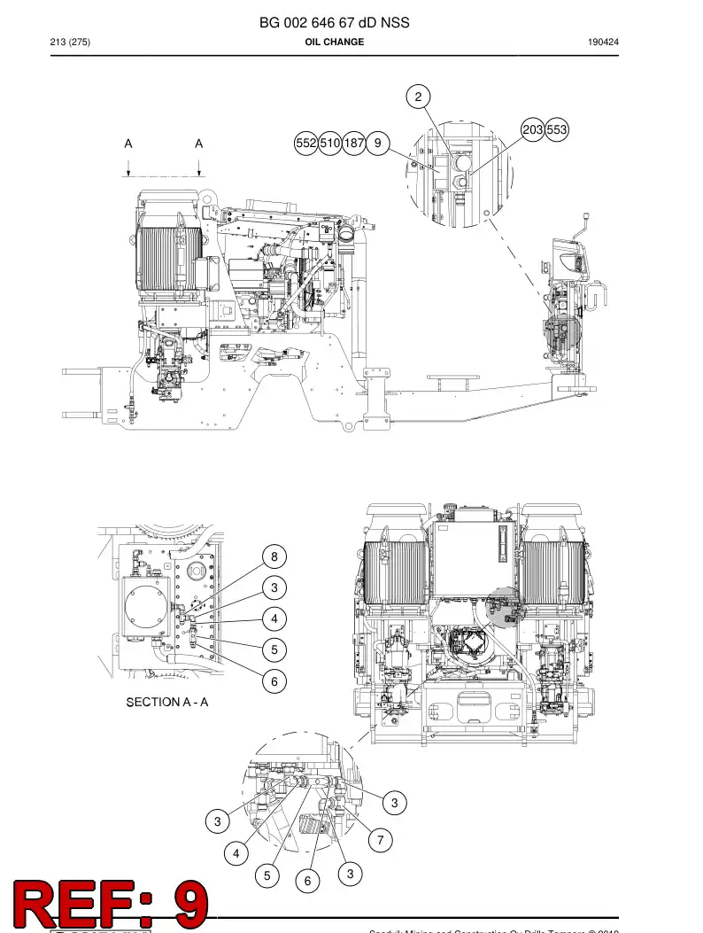 BG00318484a BG 003 184 84a Assembly - Sandvik Technical Drawing