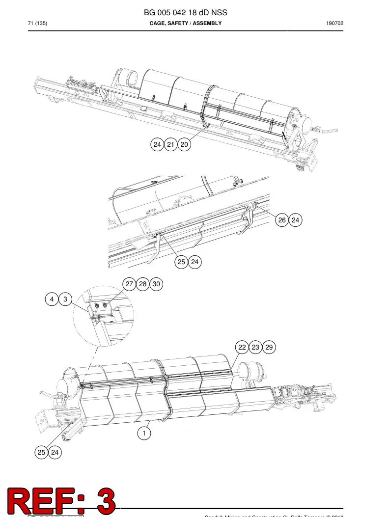 BG00318539b BG 003 185 39b Sensor - Sandvik Technical Drawing