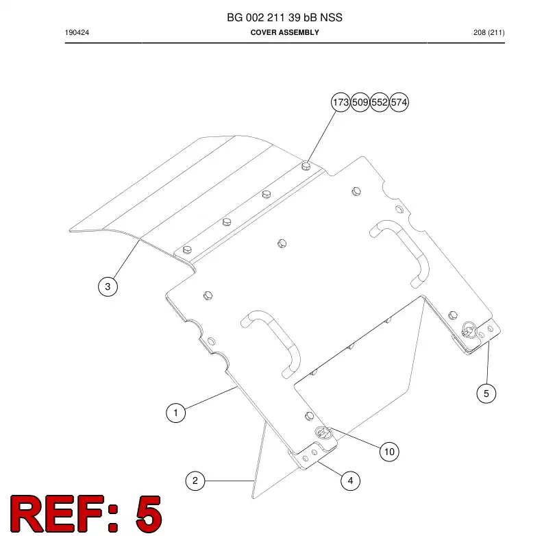 BG00322071a BG 003 220 71a Piece, Fastening - Sandvik Technical Drawing
